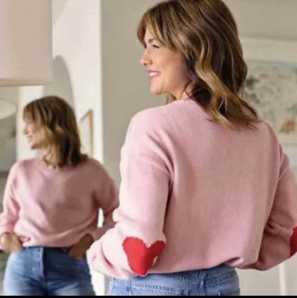 NWT Jillian Harris Joe Fresh Heart Sweater